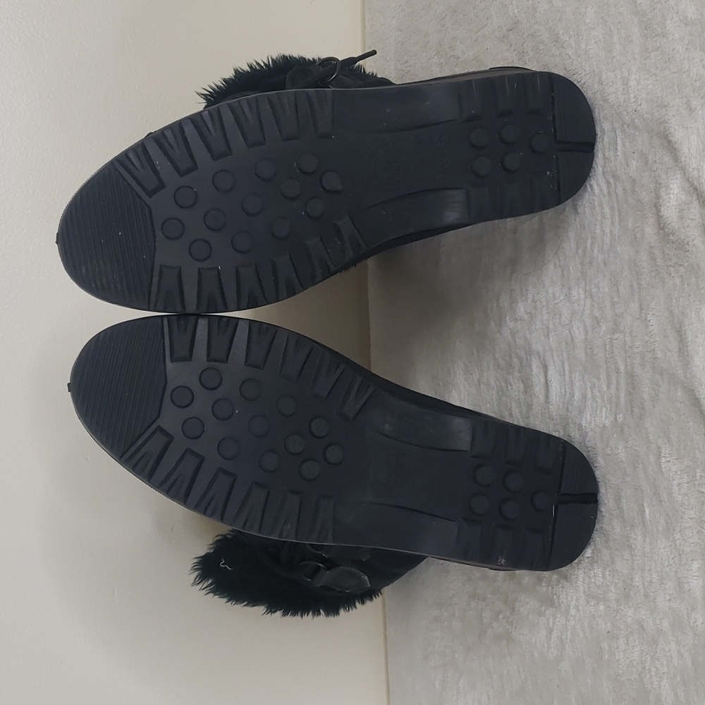 Sorel Kaufman Canada Black Rubber Nylon Boots - Picture 5 of 9